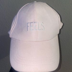 Pink velour F21 hat